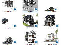 Model sketchup biệt thự,sketchup biệt thự 2 tầng,sketchup biệt thự,biệt thự 2 tầng